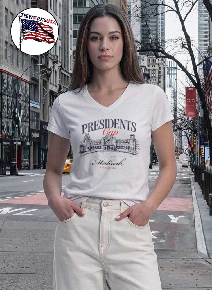 Presidents Cup Medinah Clubhouse 2026 - Adult & Kids T-Shirts, Sweatshirts & Hoodies apparel design preview 7