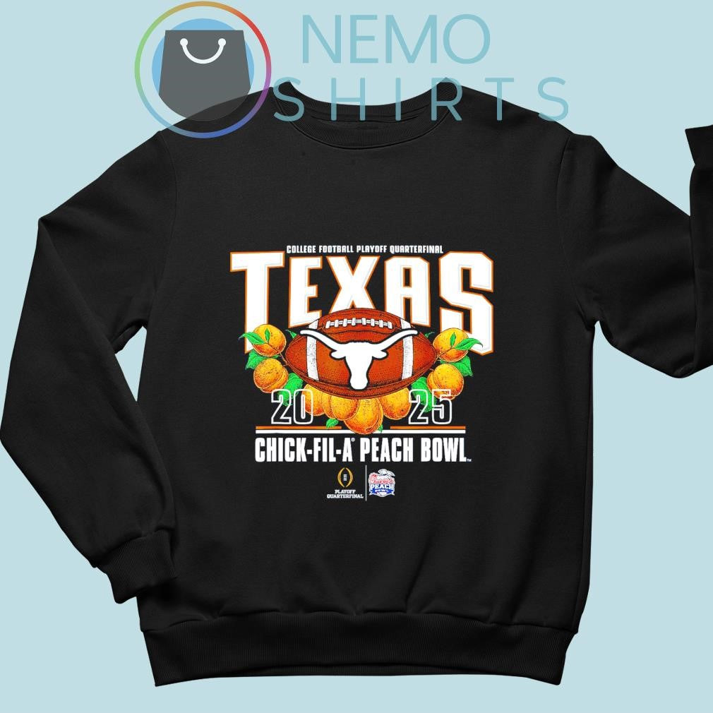 Texas Longhorns Chick Fil A Peach Bowl 2025 - Adult & Kids T-Shirts, Sweatshirts & Hoodies apparel design preview 4