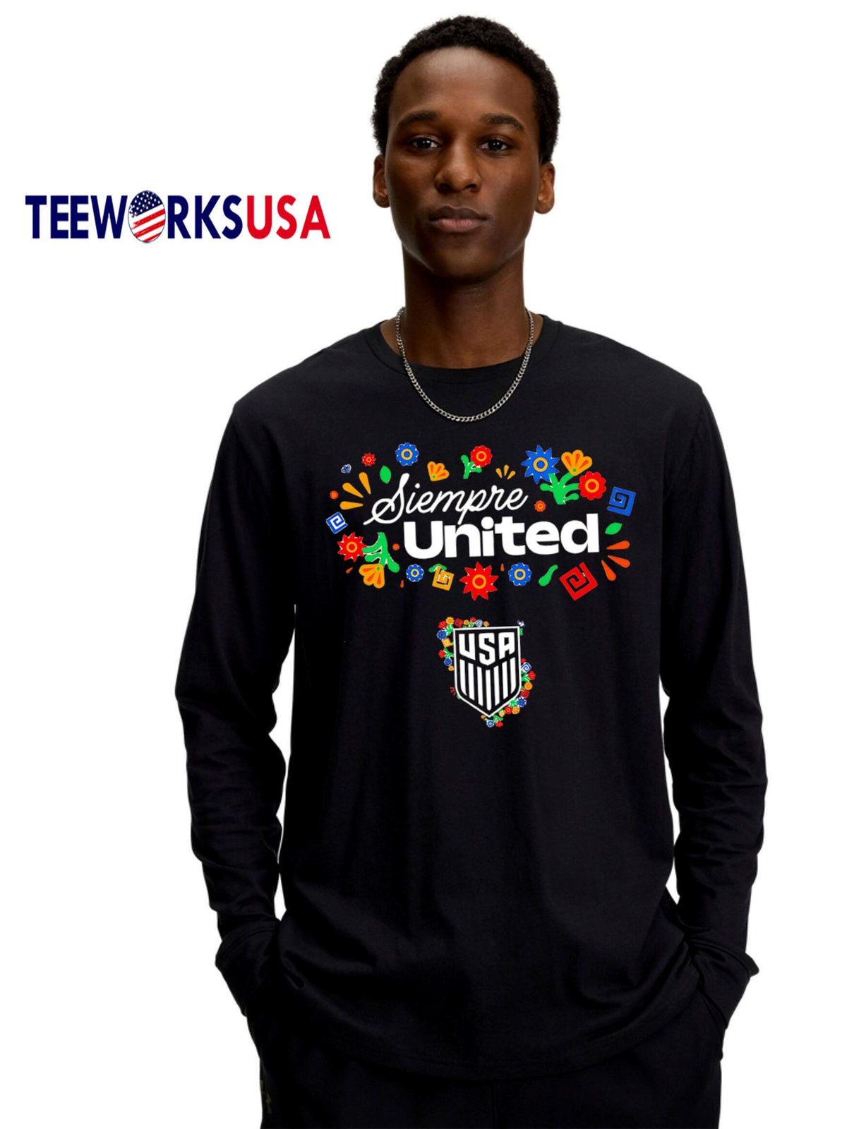U.S Soccer Hispanic Heritage - Adult & Kids T-Shirts, Sweatshirts & Hoodies apparel design preview 4
