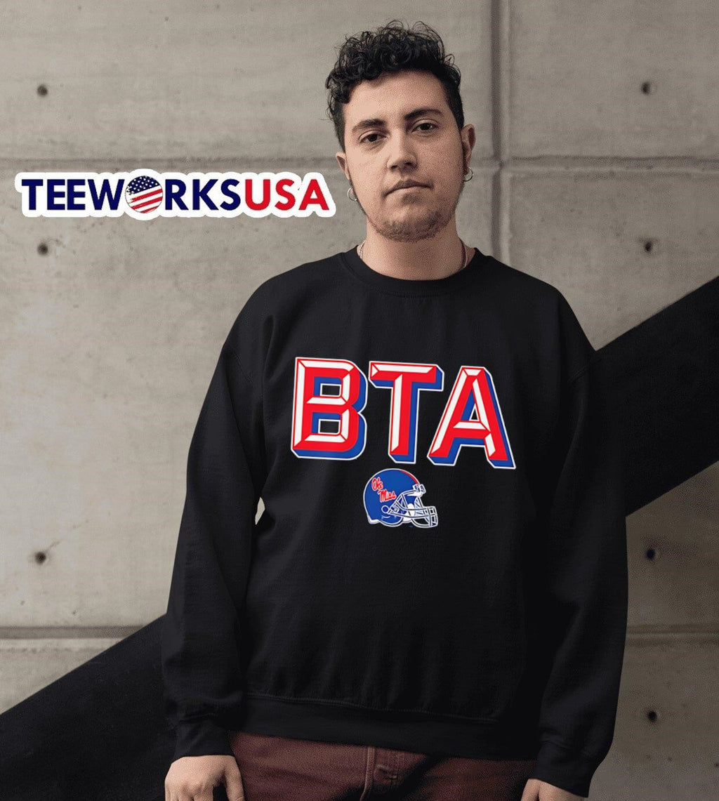 Ole Miss Football BTA - Adult & Kids T-Shirts, Sweatshirts & Hoodies apparel design preview 6