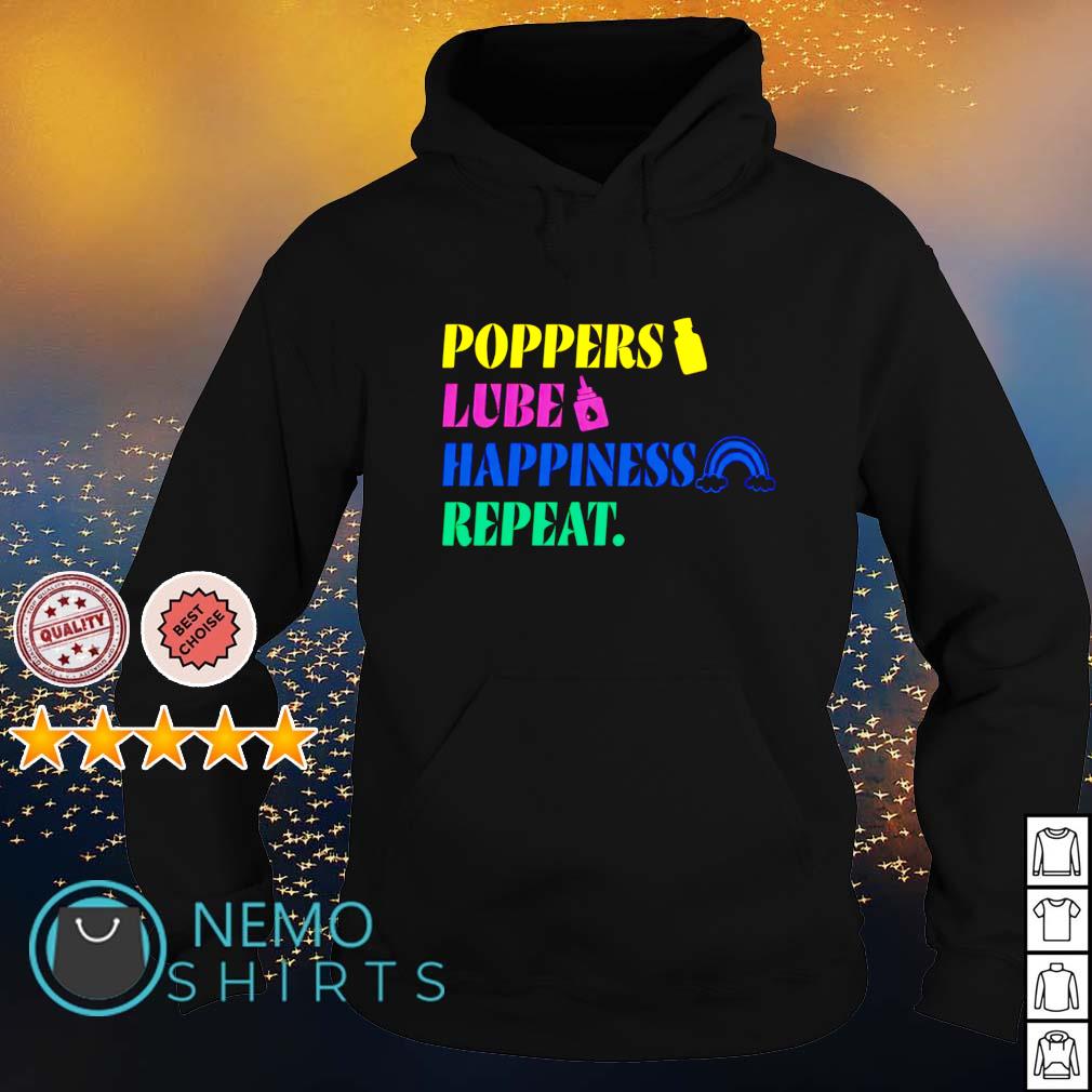 Poppers lube happiness repeat - Adult & Kids T-Shirts, Sweatshirts & Hoodies product image 2