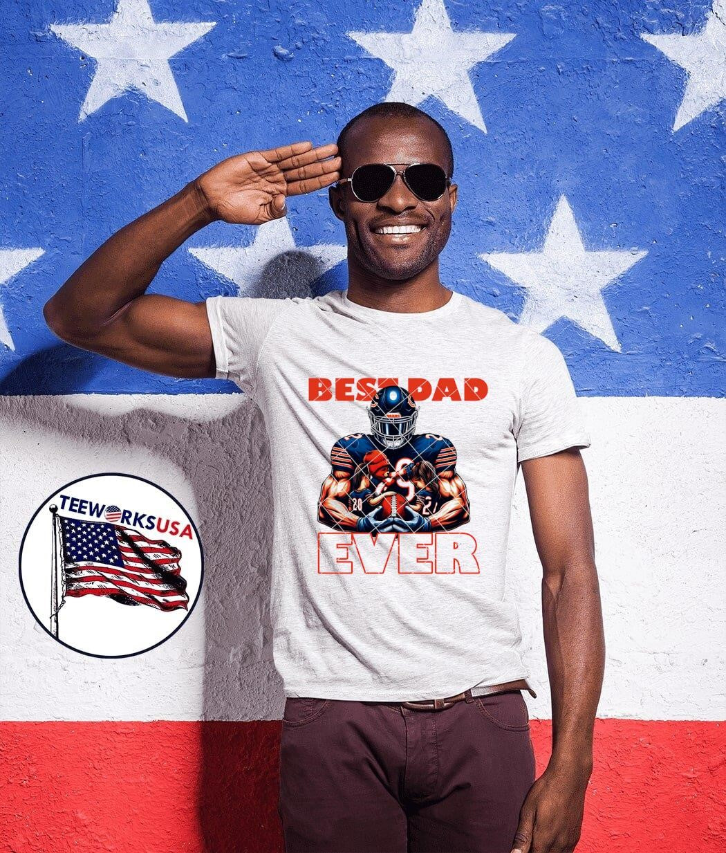 Chicago Bears Best Dad Ever - Adult & Kids T-Shirts, Sweatshirts & Hoodies apparel design preview 1