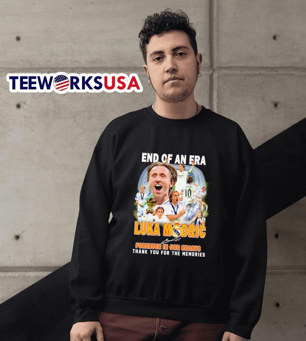 End of an era Luka Modric forever in our hearts thank - Adult & Kids T-Shirts, Sweatshirts & Hoodies apparel design preview 6