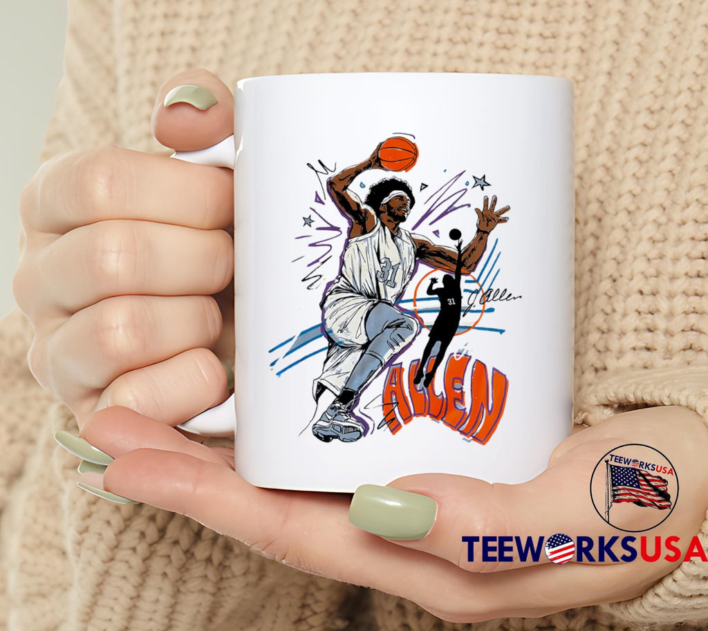 Jarrett Allen Cleveland Cavaliers art - Adult & Kids T-Shirts, Sweatshirts & Hoodies apparel design preview 6