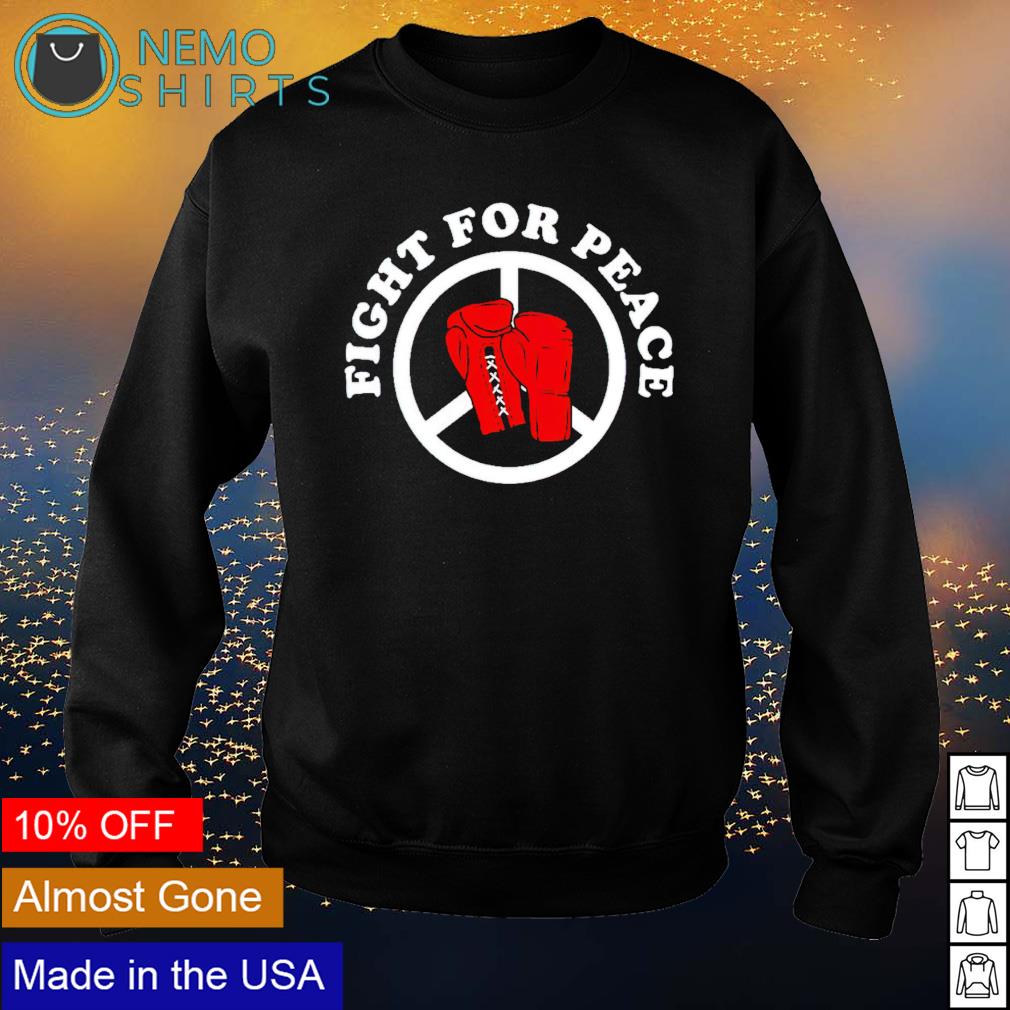 Boxing fight for peace - Adult & Kids T-Shirts, Sweatshirts & Hoodies apparel design preview 4