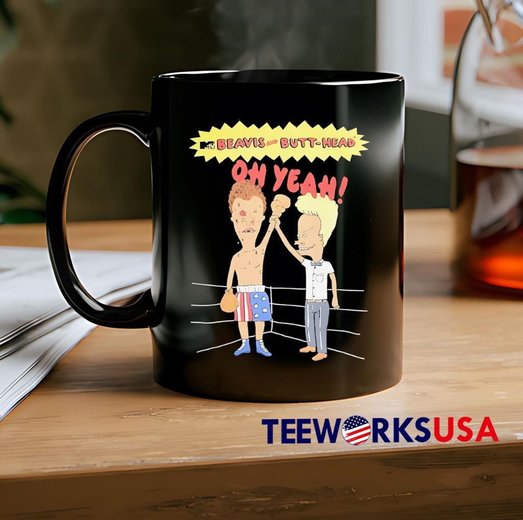Beavis and Butt-Head oh yeah boxing vintage - Adult & Kids T-Shirts, Sweatshirts & Hoodies apparel design preview 2