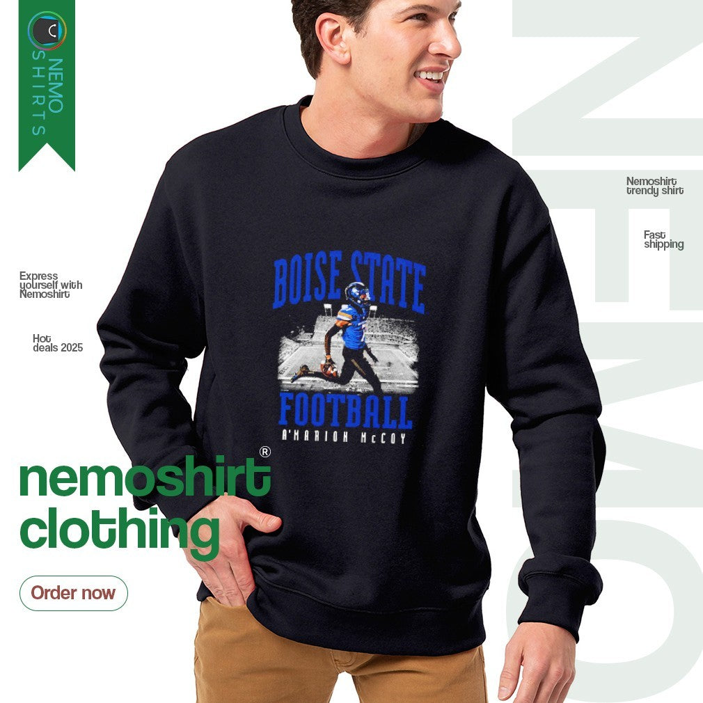 A'Marion McCoy Boise State Broncos football player - Adult & Kids T-Shirts, Sweatshirts & Hoodies apparel design preview 4