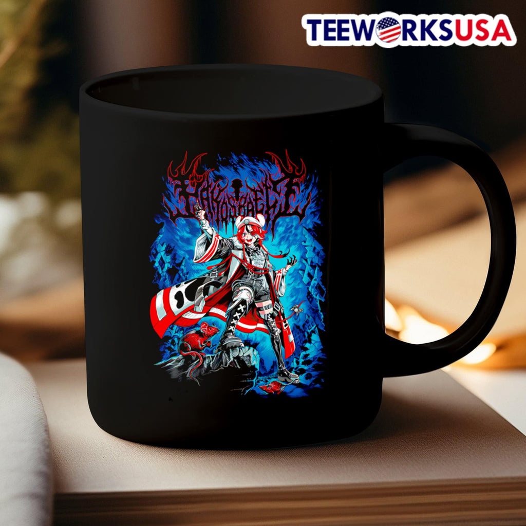 Hakos Baelz Metalcropolis - Adult & Kids T-Shirts, Sweatshirts & Hoodies apparel design preview 3