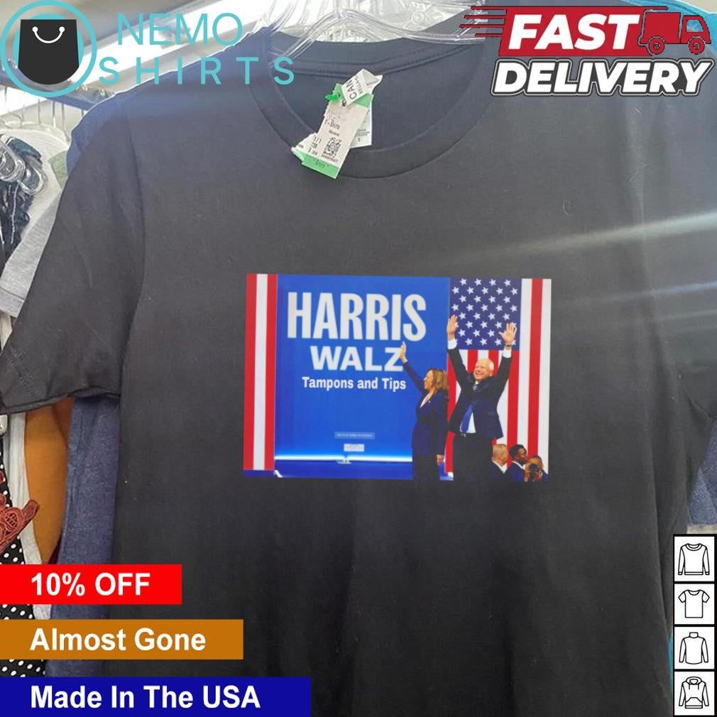 Harris and Walz Tampons Tips - Adult & Kids T-Shirts, Sweatshirts & Hoodies apparel design preview 5
