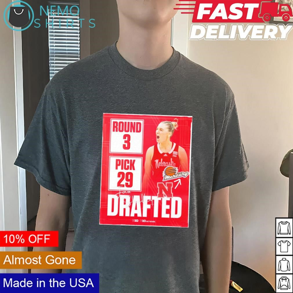 Jaz Shelley round 3 pick 29 Phoenix Mercury drafted - Adult & Kids T-Shirts, Sweatshirts & Hoodies apparel design preview 3