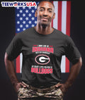 I may live in Indiana but on gameday my heart and - Adult & Kids T-Shirts, Sweatshirts & Hoodies apparel design preview 1