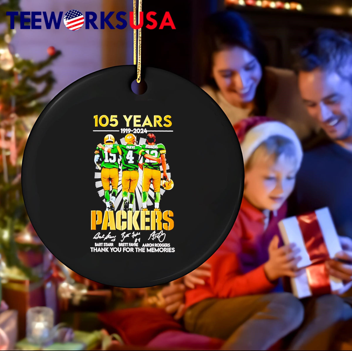 105 year 1919-2024 Green Bay Packers thank you for - Adult & Kids T-Shirts, Sweatshirts & Hoodies apparel design preview 4