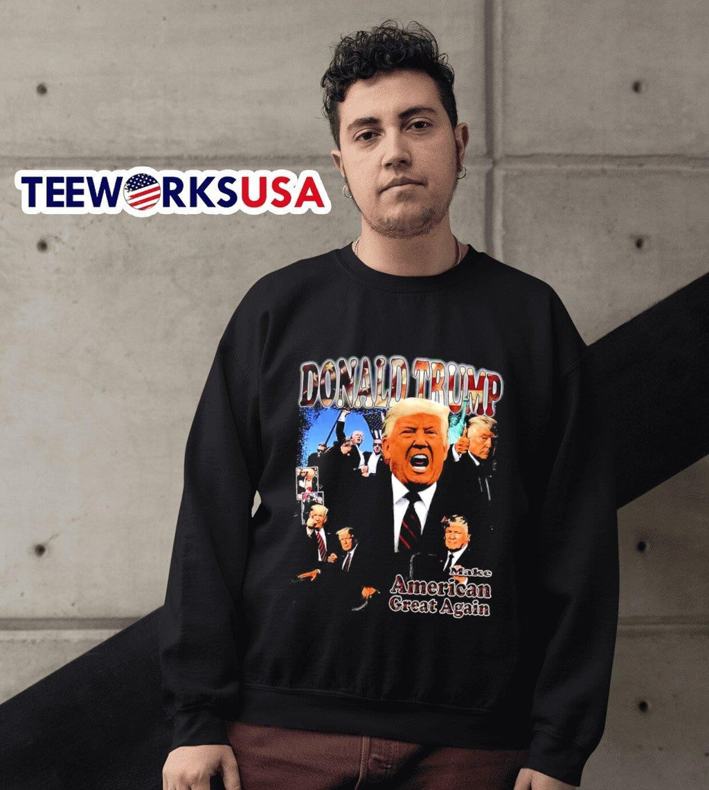 Donald Trump make American great again graphic - Adult & Kids T-Shirts, Sweatshirts & Hoodies apparel design preview 3