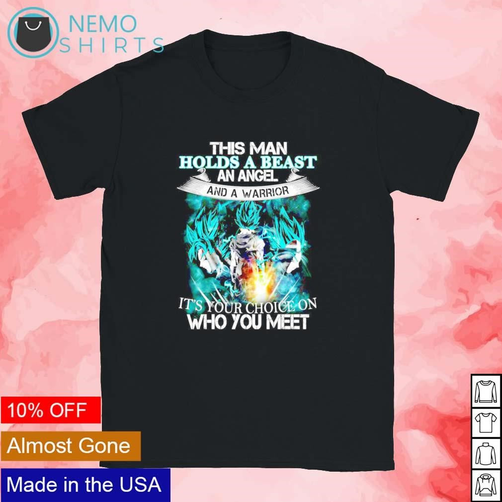 This man holds a beast an angel and warrior it's your - Adult & Kids T-Shirts, Sweatshirts & Hoodies apparel design preview 1