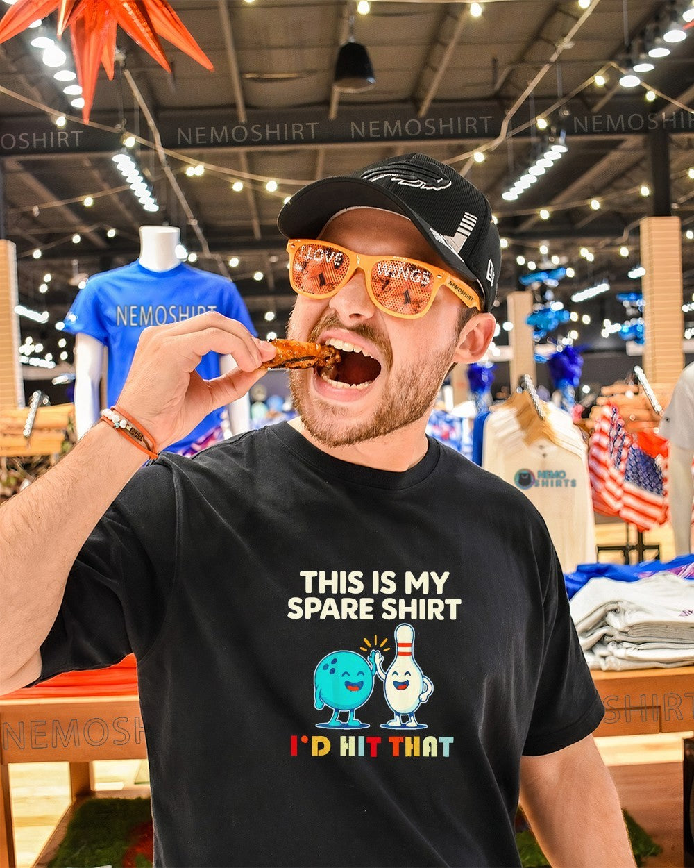 This is my spare I'd hit that bowling - Adult & Kids T-Shirts, Sweatshirts & Hoodies apparel design preview 1