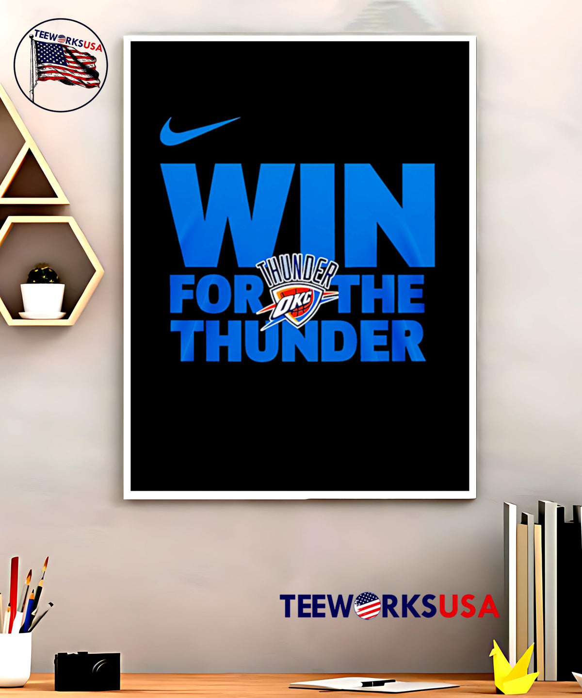 Oklahoma City Thunder Win For The - Adult & Kids T-Shirts, Sweatshirts & Hoodies apparel design preview 5