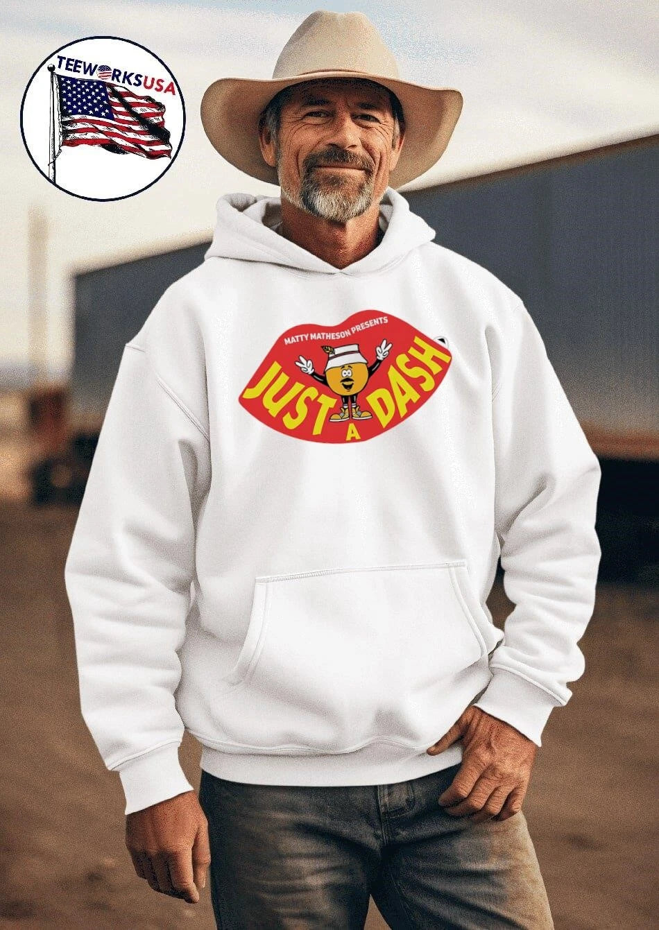 Matty Matheson Presents Just A Dash Character - Adult & Kids T-Shirts, Sweatshirts & Hoodies apparel design preview 2