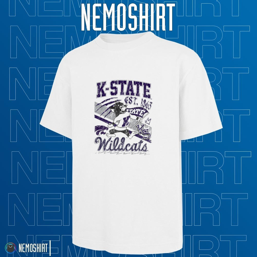 Kansas State Wildcats est 1863 mascot - Adult & Kids T-Shirts, Sweatshirts & Hoodies apparel design preview 1