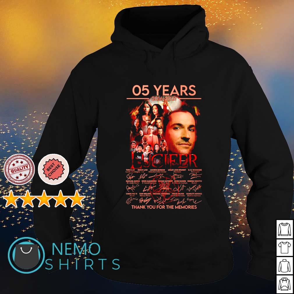 05 years of Lucifer 2016 2021 thank you for the - Adult & Kids T-Shirts, Sweatshirts & Hoodies apparel design preview 2
