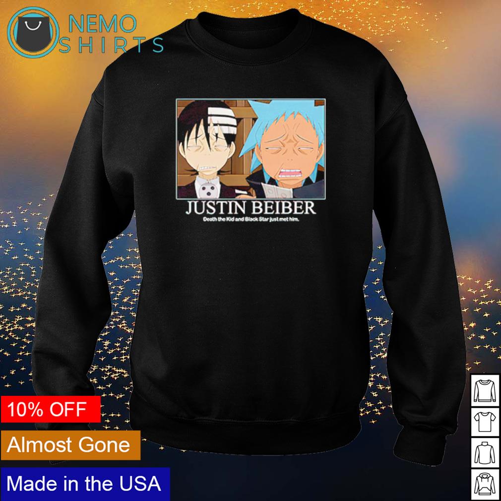 Justin Bieber death the kid and black star just met - Adult & Kids T-Shirts, Sweatshirts & Hoodies apparel design preview 4
