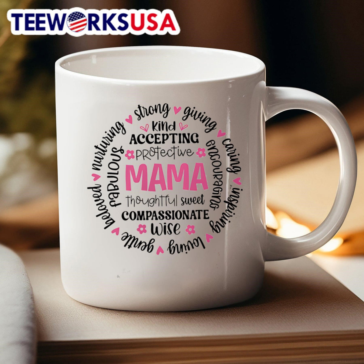 Kind accepting protective mama thoughtful sweet - Adult & Kids T-Shirts, Sweatshirts & Hoodies apparel design preview 4
