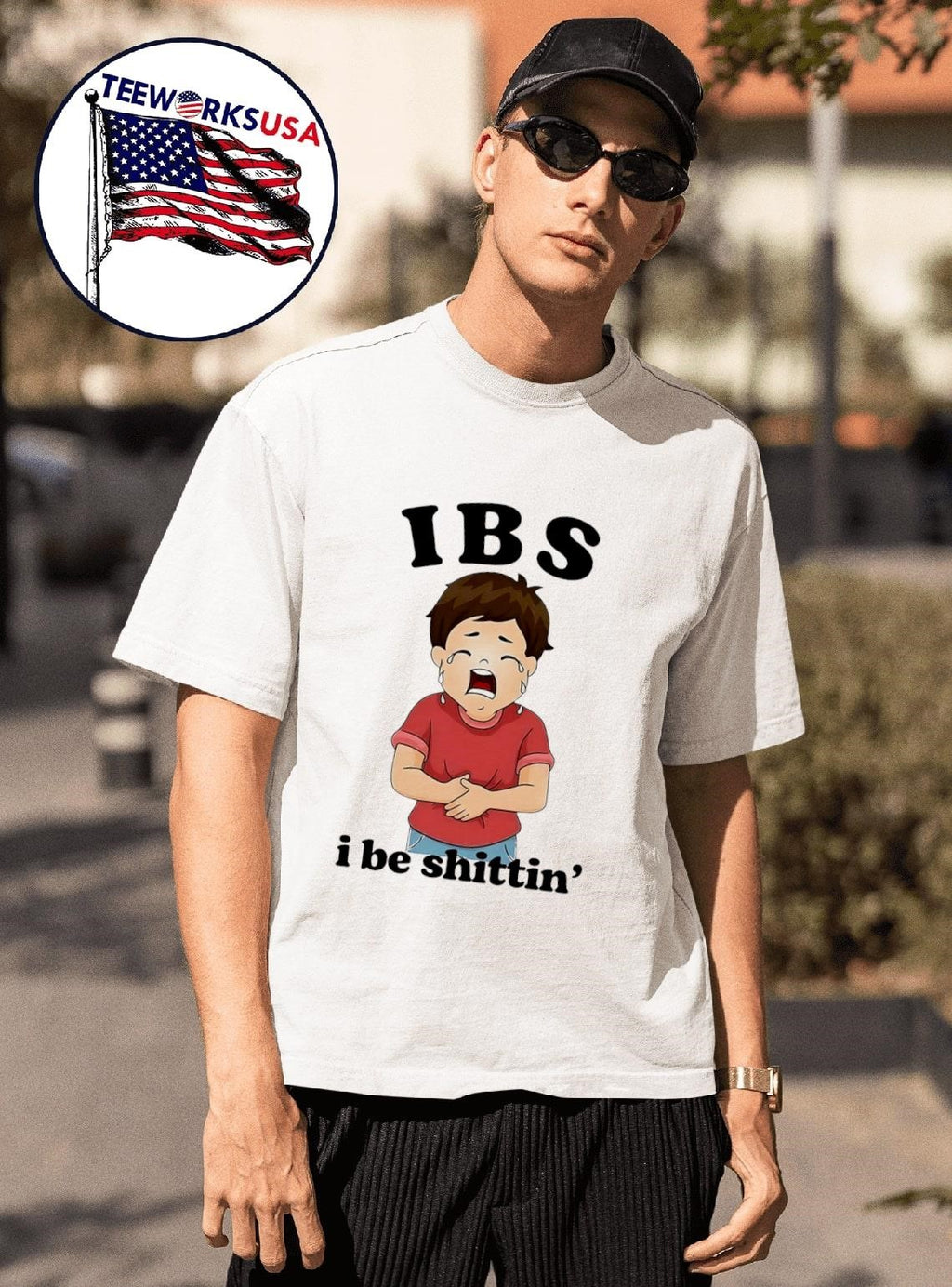 IBS I be shittin' boy crying funny - Adult & Kids T-Shirts, Sweatshirts & Hoodies apparel design preview 1