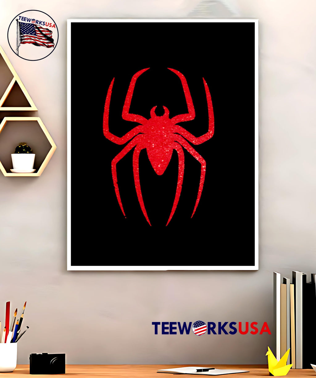 Glitter Spider red - Adult & Kids T-Shirts, Sweatshirts & Hoodies apparel design preview 5