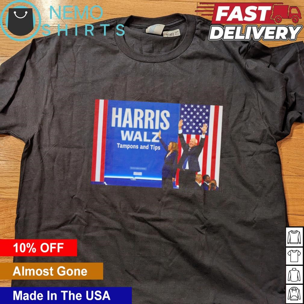 Harris and Walz Tampons Tips - Adult & Kids T-Shirts, Sweatshirts & Hoodies apparel design preview 4