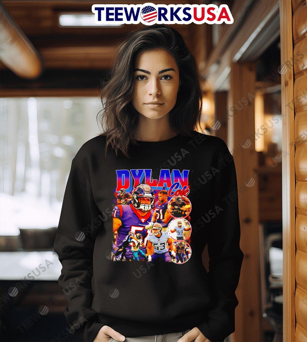 Dylan McKalob Cole Houston Texans graphic - Adult & Kids T-Shirts, Sweatshirts & Hoodies apparel design preview 3