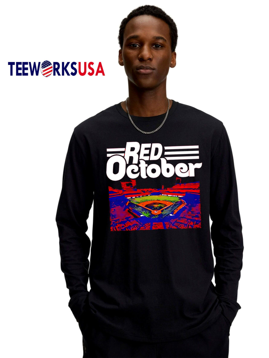 Red October Stadium - Adult & Kids T-Shirts, Sweatshirts & Hoodies apparel design preview 4