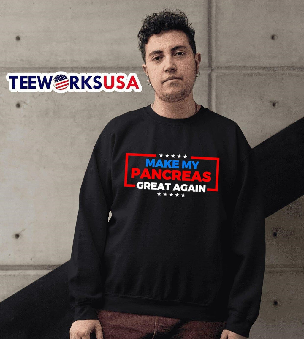 Make My Pancreas Great Again Diabetes - Adult & Kids T-Shirts, Sweatshirts & Hoodies apparel design preview 6
