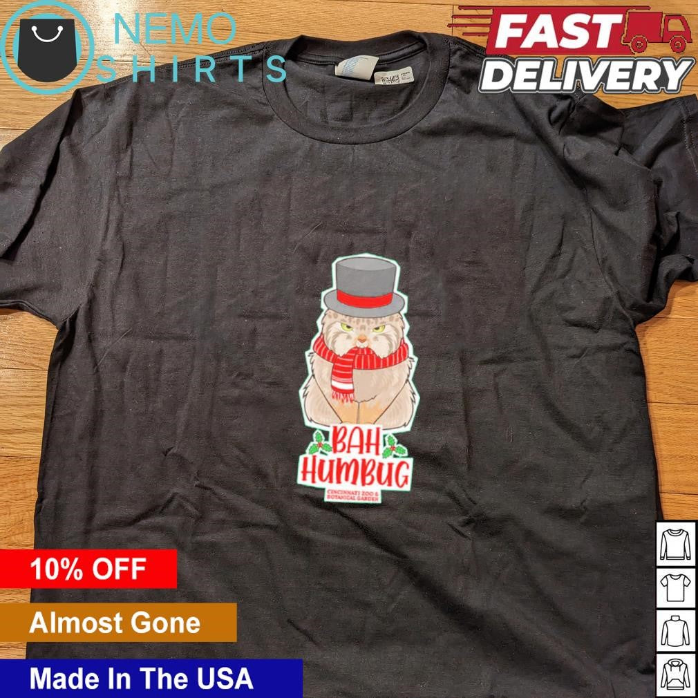 Bah Humbug cat Christmas - Adult & Kids T-Shirts, Sweatshirts & Hoodies apparel design preview 4