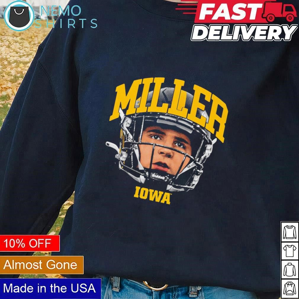 Eli Miller Iowa Hawkeyes head portrait - Adult & Kids T-Shirts, Sweatshirts & Hoodies apparel design preview 1