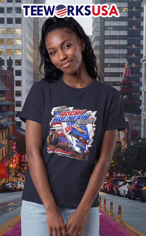 World of Outlaws Rocky Mountain Rumble - Adult & Kids T-Shirts, Sweatshirts & Hoodies apparel design preview 2