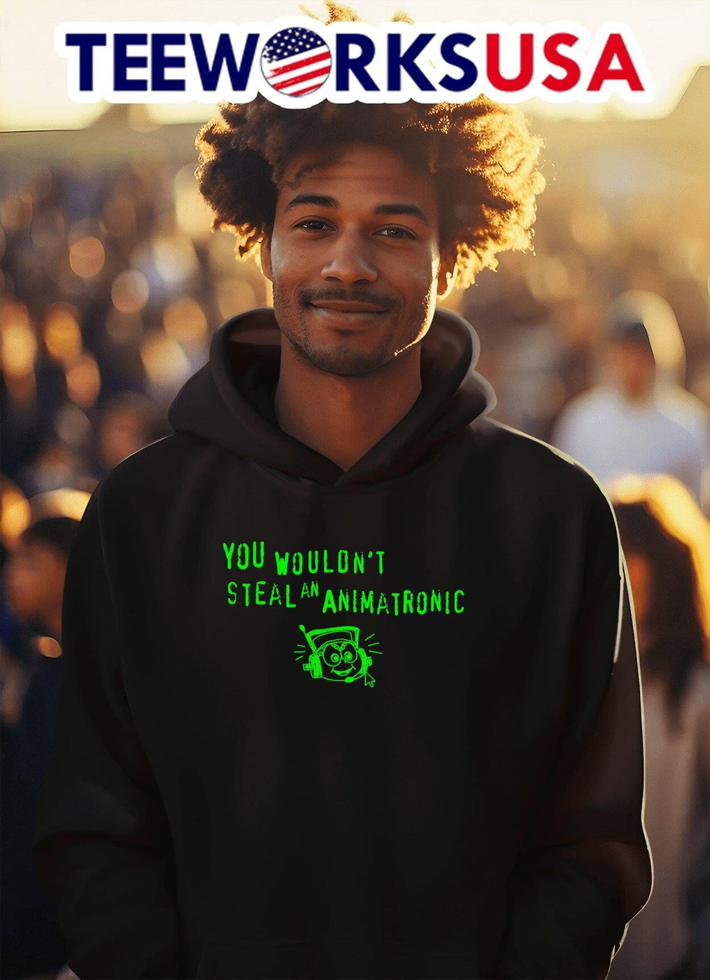 You wouldn't steal an animatronic - Adult & Kids T-Shirts, Sweatshirts & Hoodies apparel design preview 2