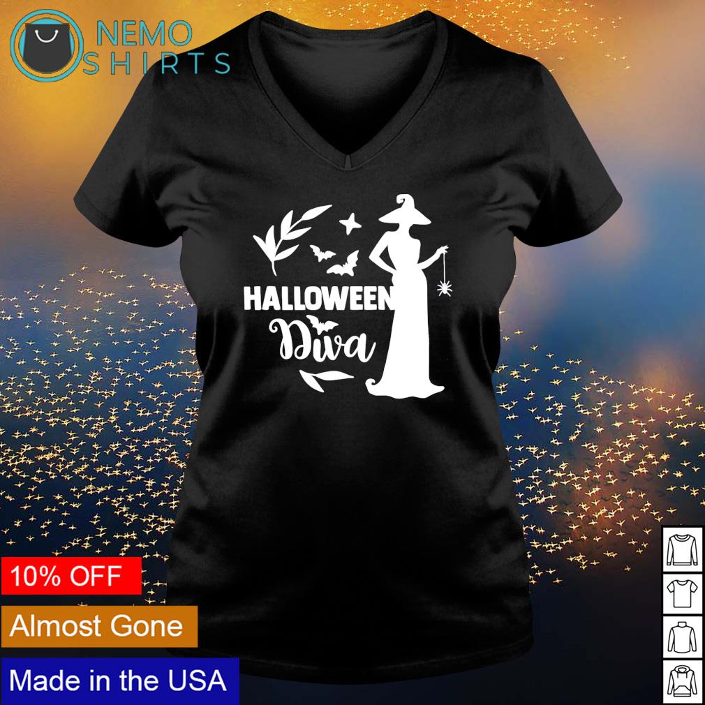 Witch Halloween diva - Adult & Kids T-Shirts, Sweatshirts & Hoodies apparel design preview 5