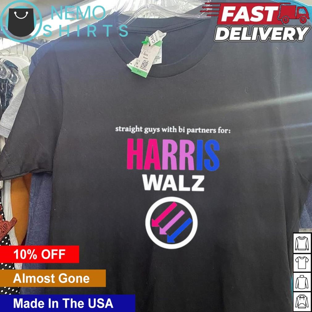 Straight guys with bI partners for Harris Walz - Adult & Kids T-Shirts, Sweatshirts & Hoodies apparel design preview 5