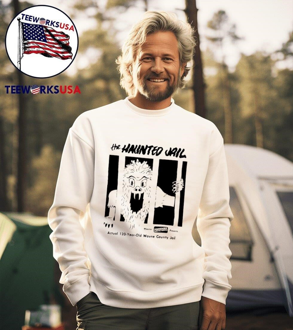 The Haunted Jail Horror Movie - Adult & Kids T-Shirts, Sweatshirts & Hoodies apparel design preview 3