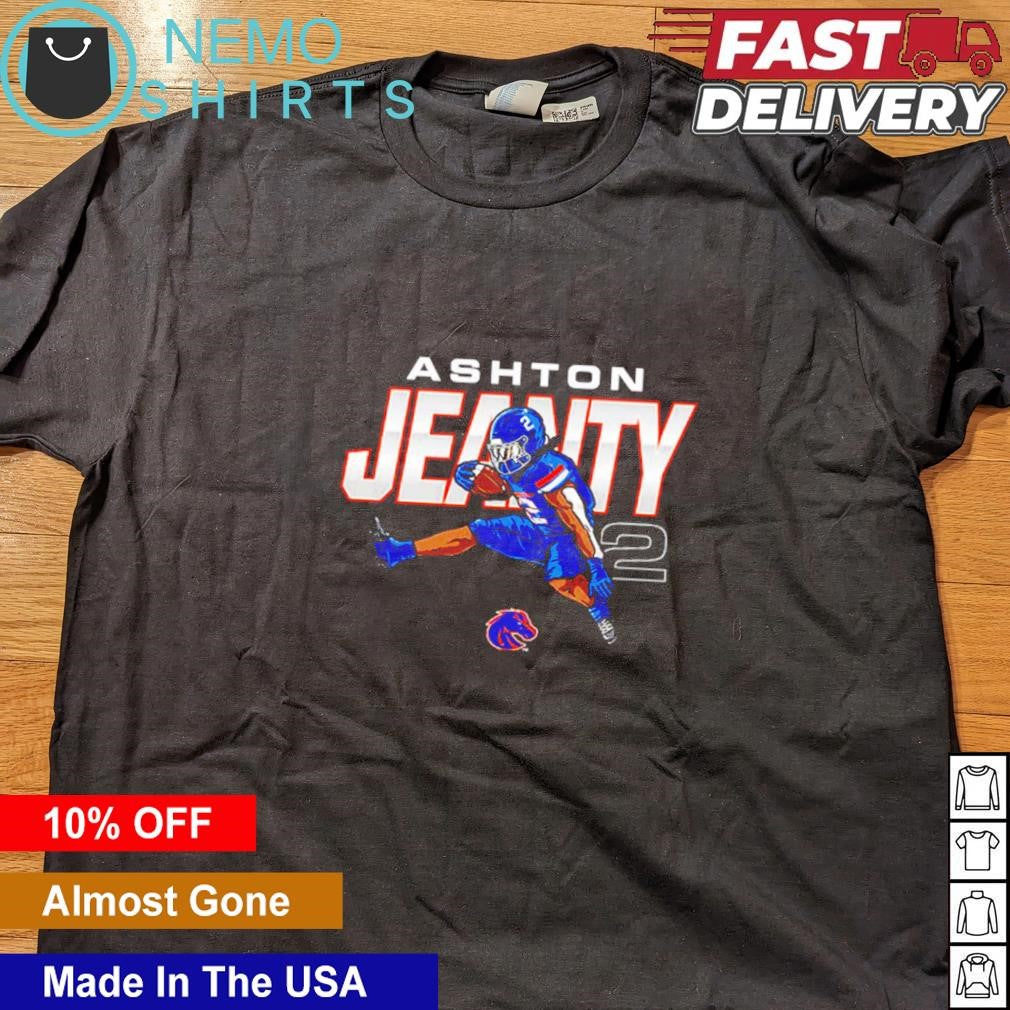 Ashton Jeanty Boise State Broncos player cartoon - Adult & Kids T-Shirts, Sweatshirts & Hoodies apparel design preview 4