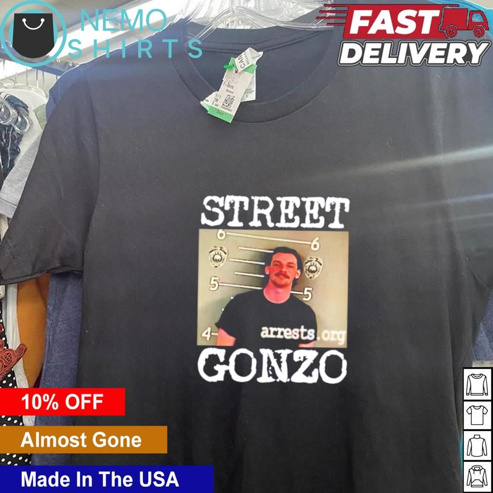 Street Gonzo mugshot - Adult & Kids T-Shirts, Sweatshirts & Hoodies apparel design preview 5