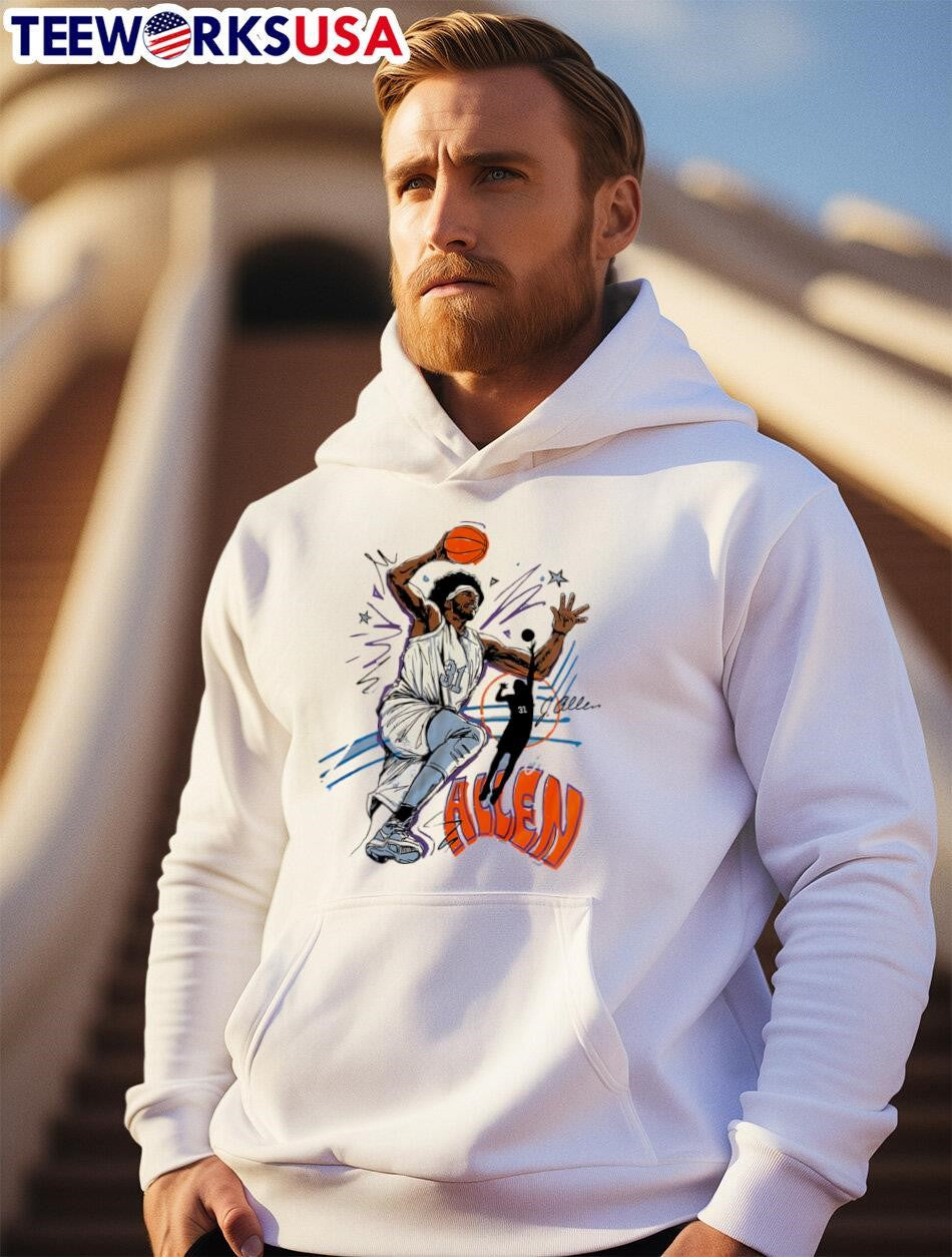 Jarrett Allen Cleveland Cavaliers art - Adult & Kids T-Shirts, Sweatshirts & Hoodies apparel design preview 2