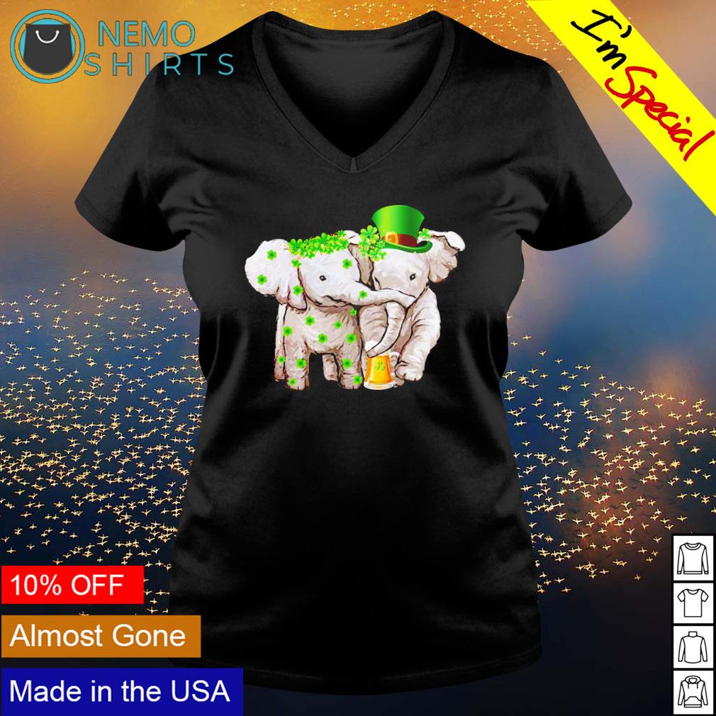 Elephant drinking beer St. Patrick's day - Adult & Kids T-Shirts, Sweatshirts & Hoodies apparel design preview 5