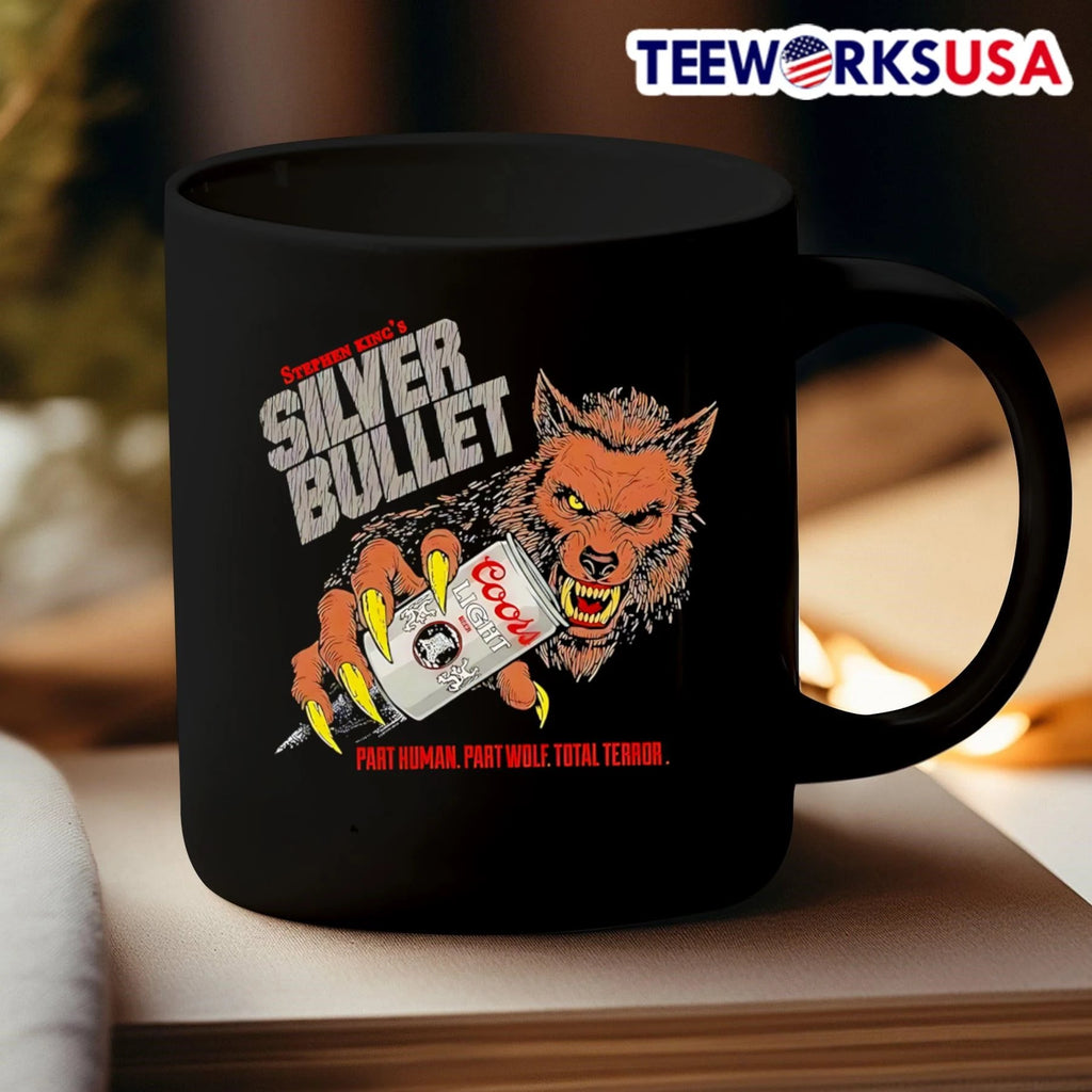 Stephen King's Silver Bullet Part Human Wolf Total - Adult & Kids T-Shirts, Sweatshirts & Hoodies apparel design preview 3