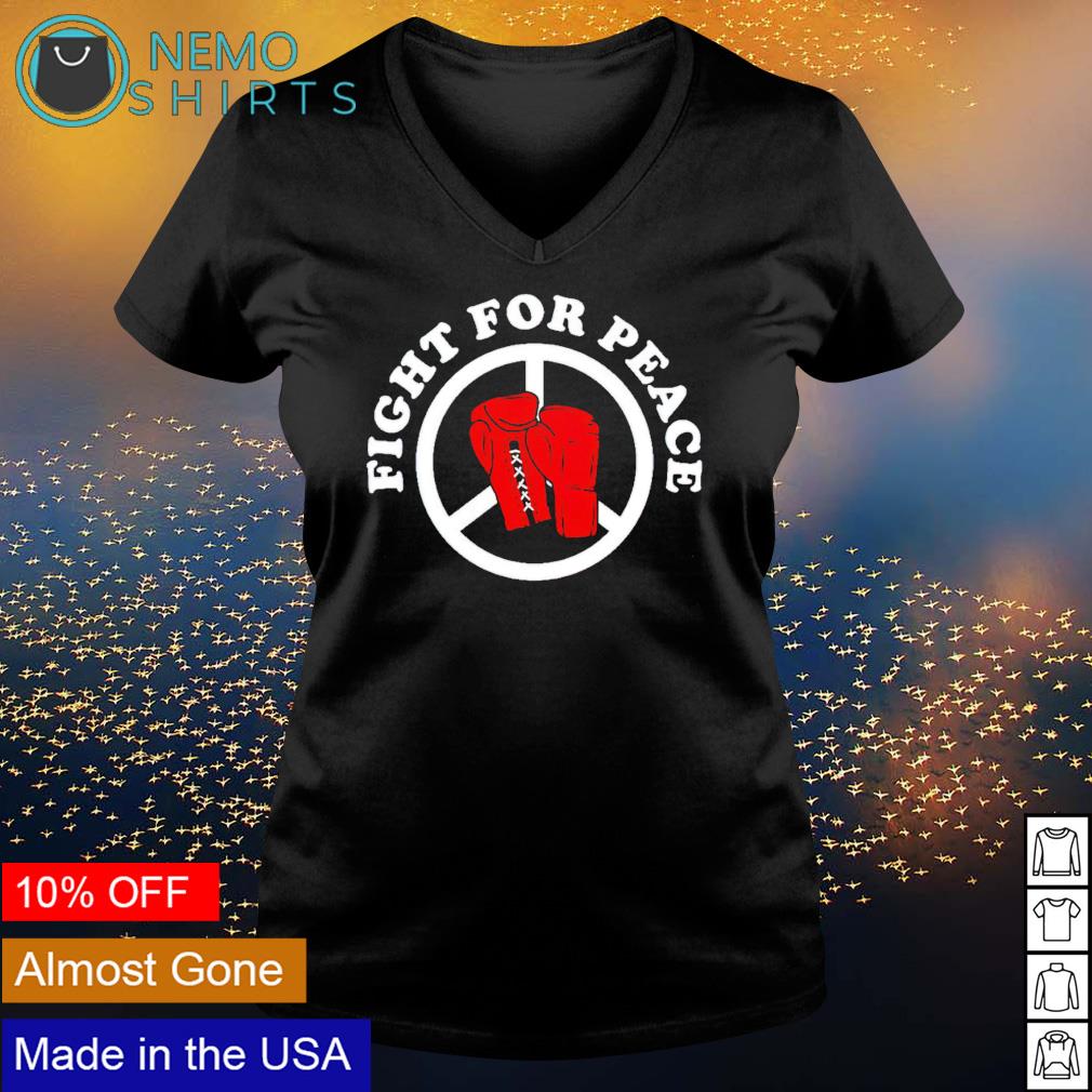 Boxing fight for peace - Adult & Kids T-Shirts, Sweatshirts & Hoodies apparel design preview 5