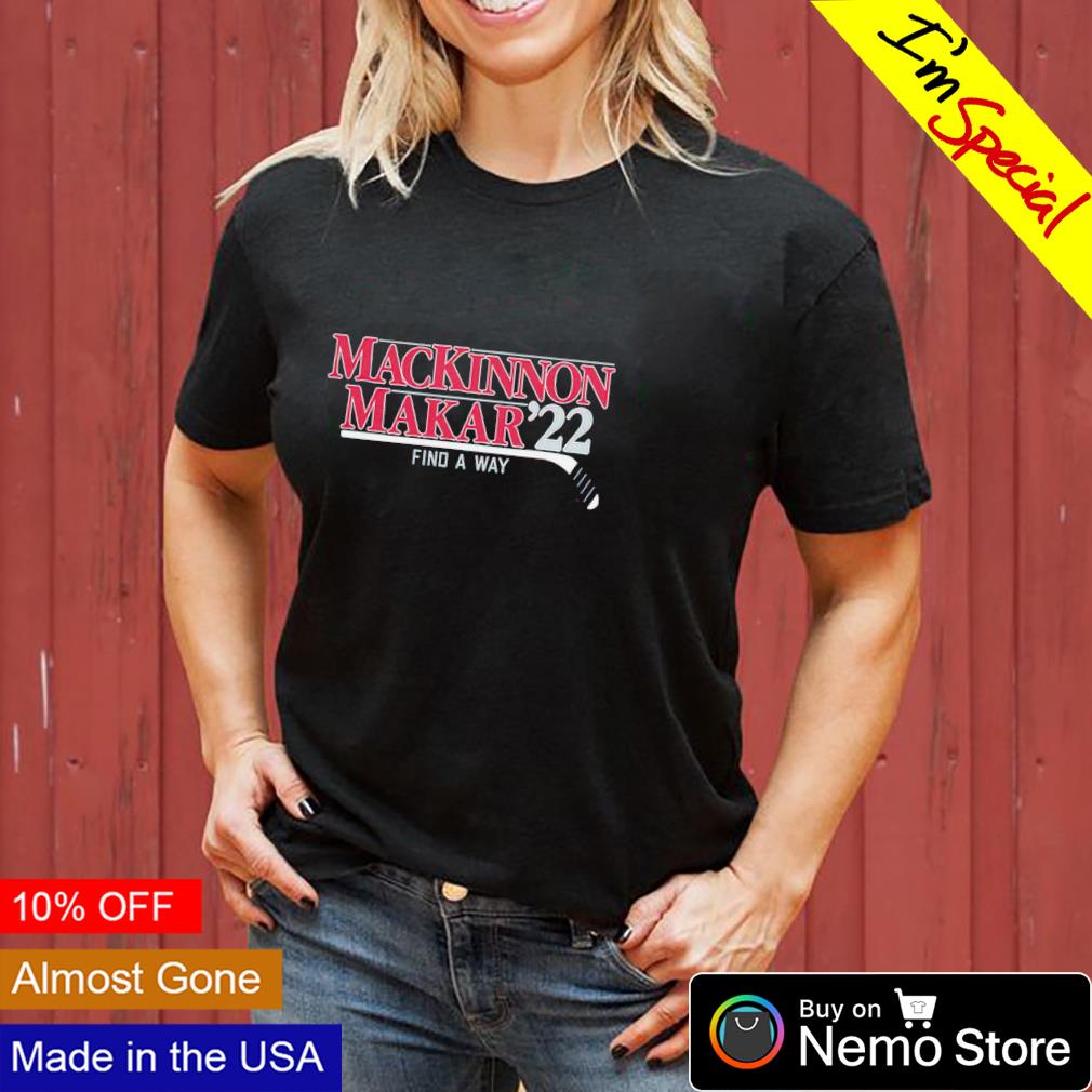 MacKinnon Makar '22 find a way - Adult & Kids T-Shirts, Sweatshirts & Hoodies apparel design preview 3