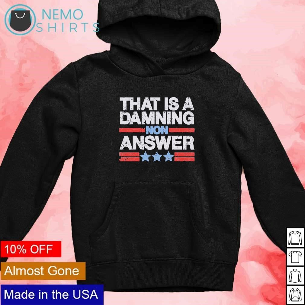 That is a damning non answer Tim Walz retro - Adult & Kids T-Shirts, Sweatshirts & Hoodies apparel design preview 2