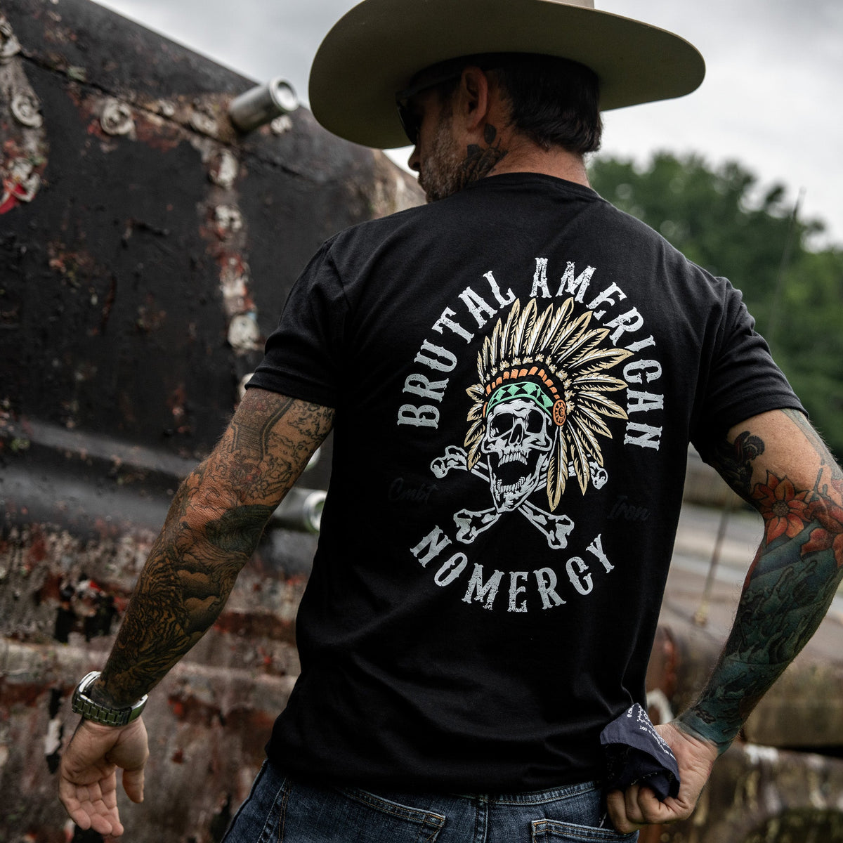 Brutal American Men's - Adult & Kids T-Shirts, Sweatshirts & Hoodies apparel design preview 9