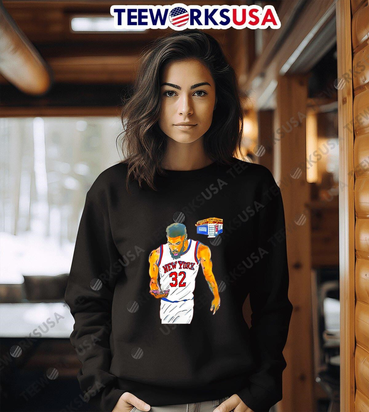 Karl-anthony Towns Bodega Kat Knicks - Adult & Kids T-Shirts, Sweatshirts & Hoodies apparel design preview 6