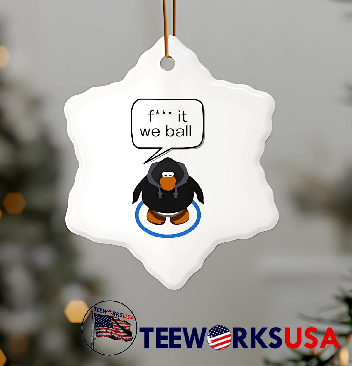 Fuck It We Ball Club Penguin Funny Meme - Adult & Kids T-Shirts, Sweatshirts & Hoodies apparel design preview 7