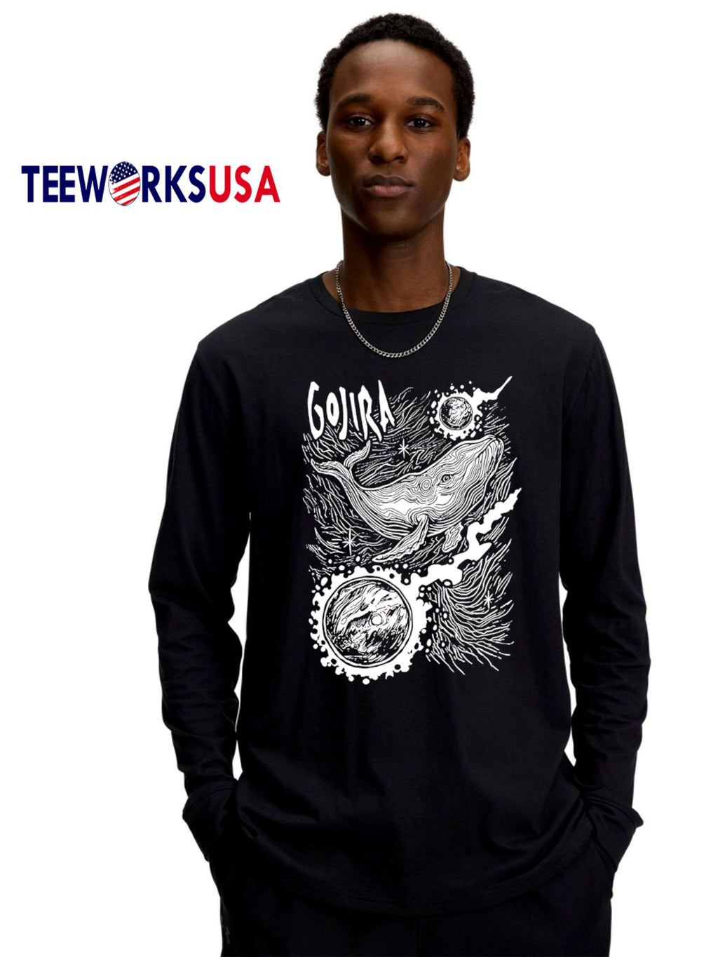 Gojira New York Comic Con 2025 Exclusive black white - Adult & Kids T-Shirts, Sweatshirts & Hoodies apparel design preview 4